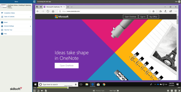 Fundamentals of Microsoft Office 365 OneNote Online