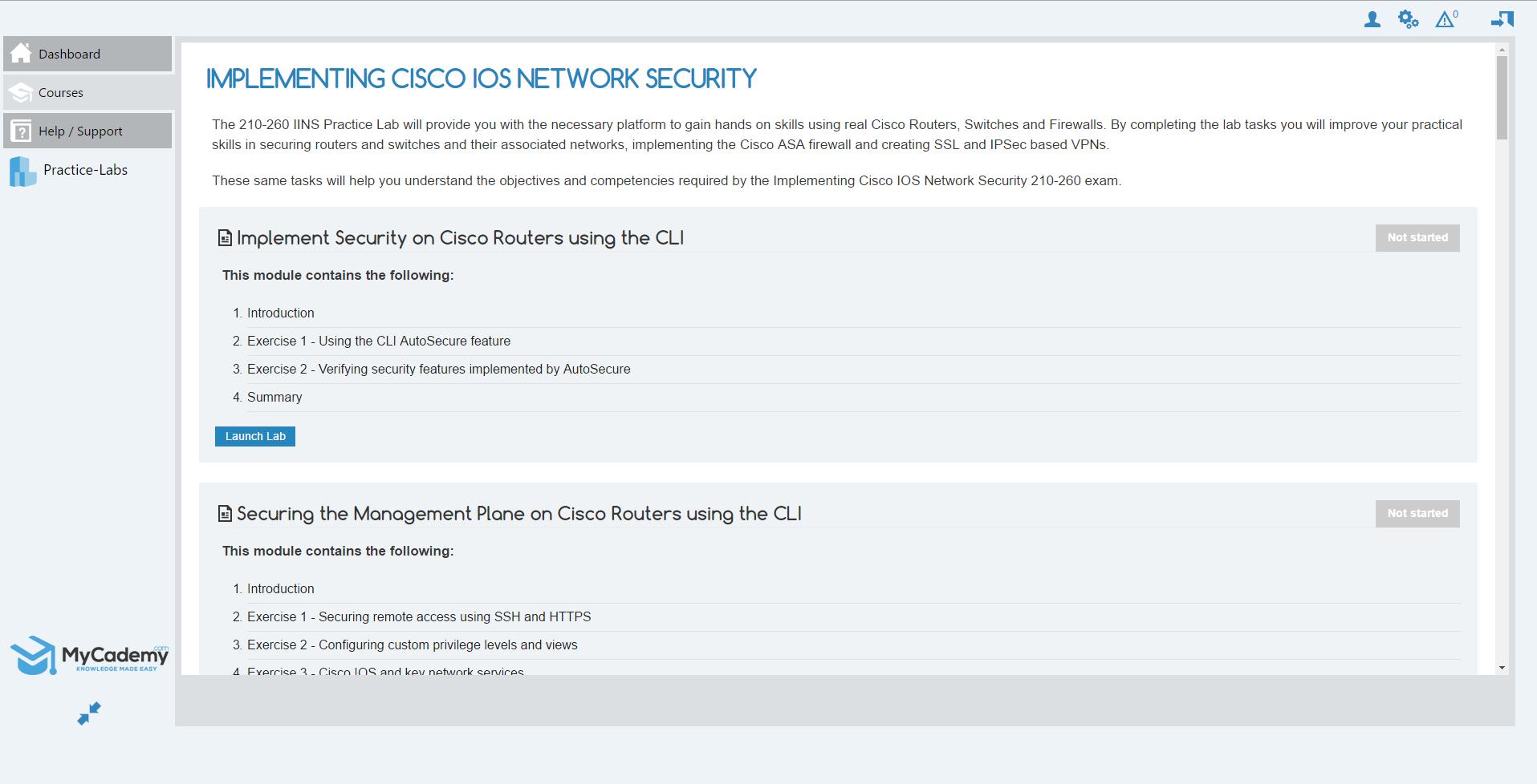 LiveLab 210-260 Implementing Cisco Network Security (IINS)-1