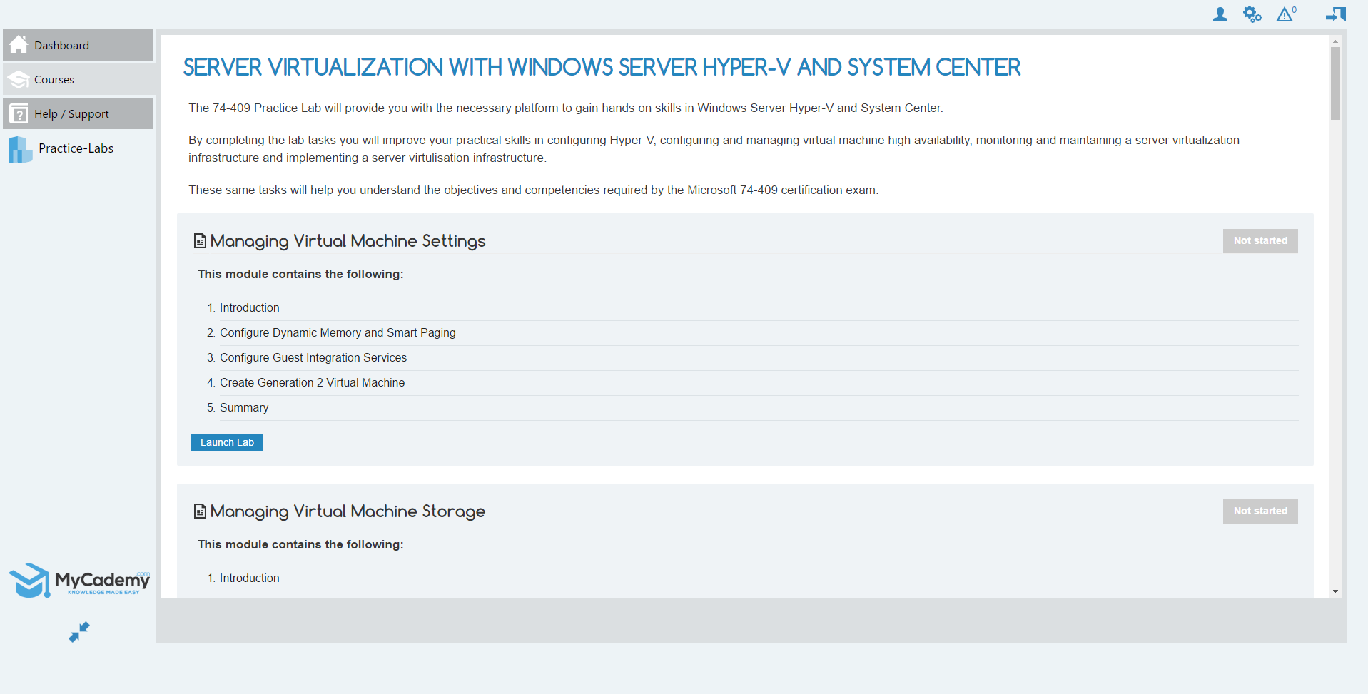 LiveLab 74-409 Server Virtualization with Windows Server Hyper-V and System Center-1