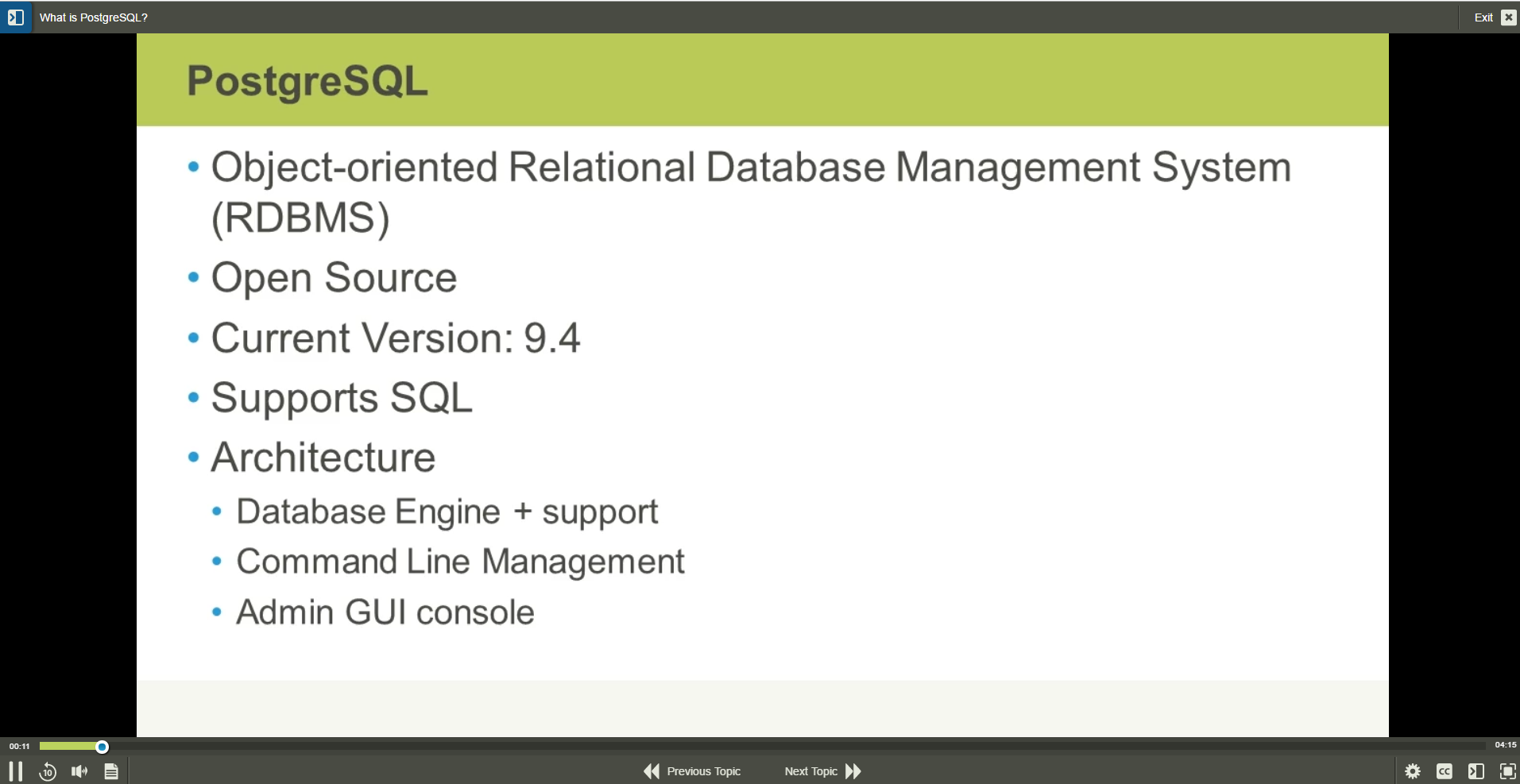 PostgreSQL Fundamentals-1