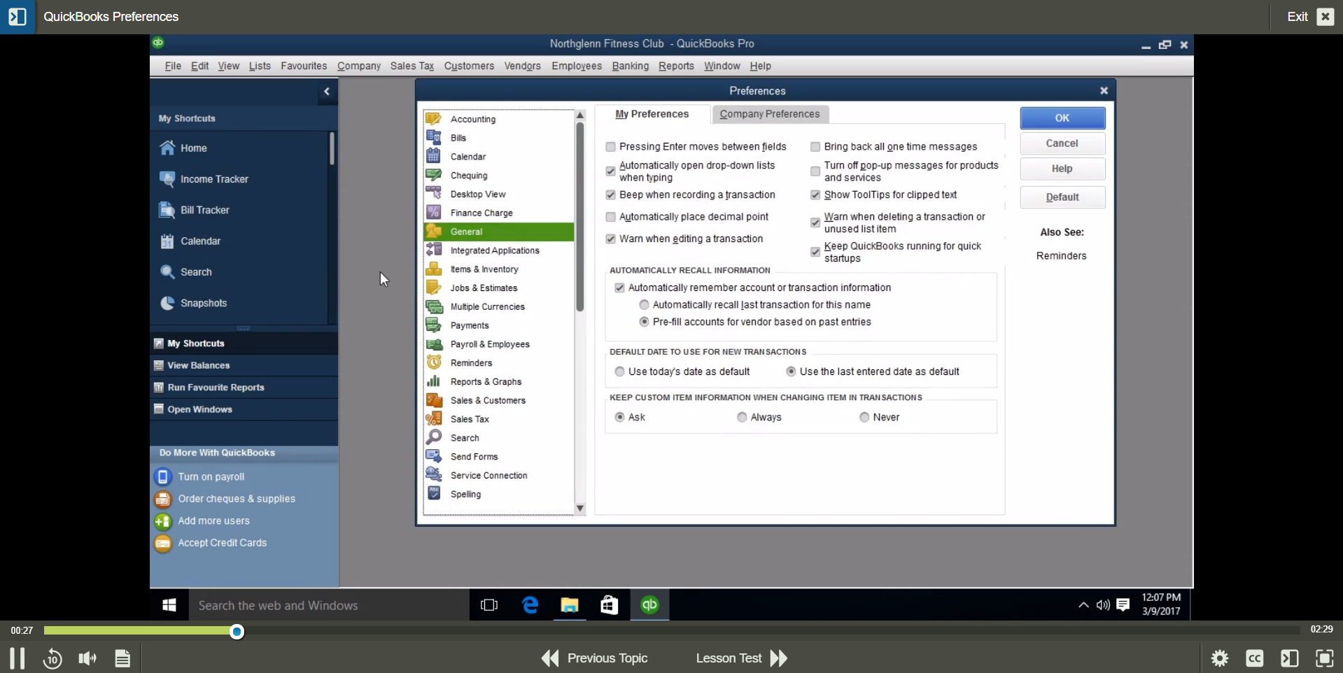 QuickBooks Pro 2017-2