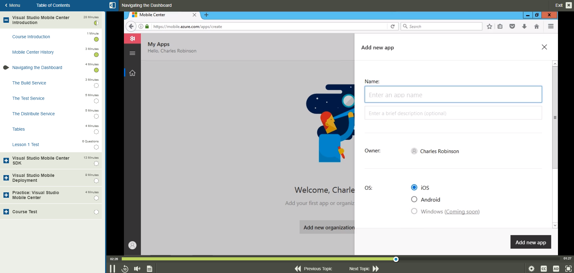Visual Studio Mobile Center First Look-1