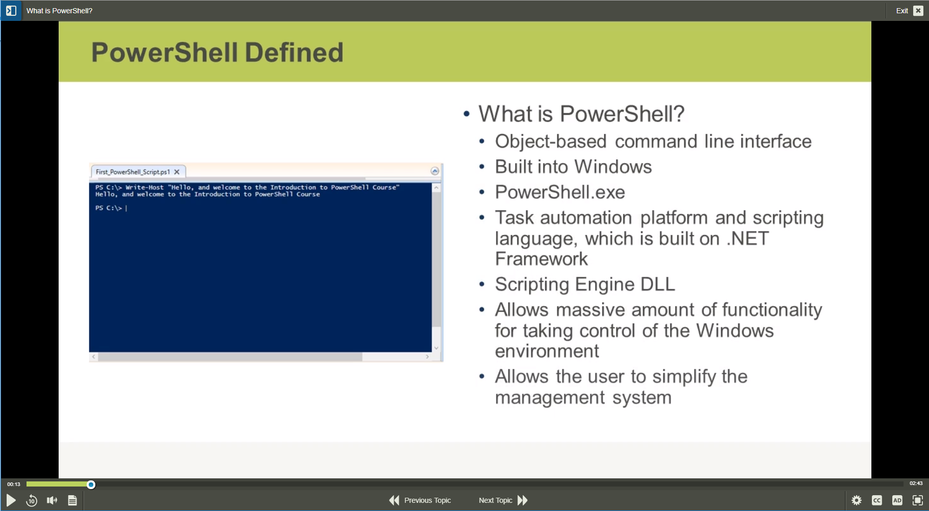 Powershell for WS2016 1