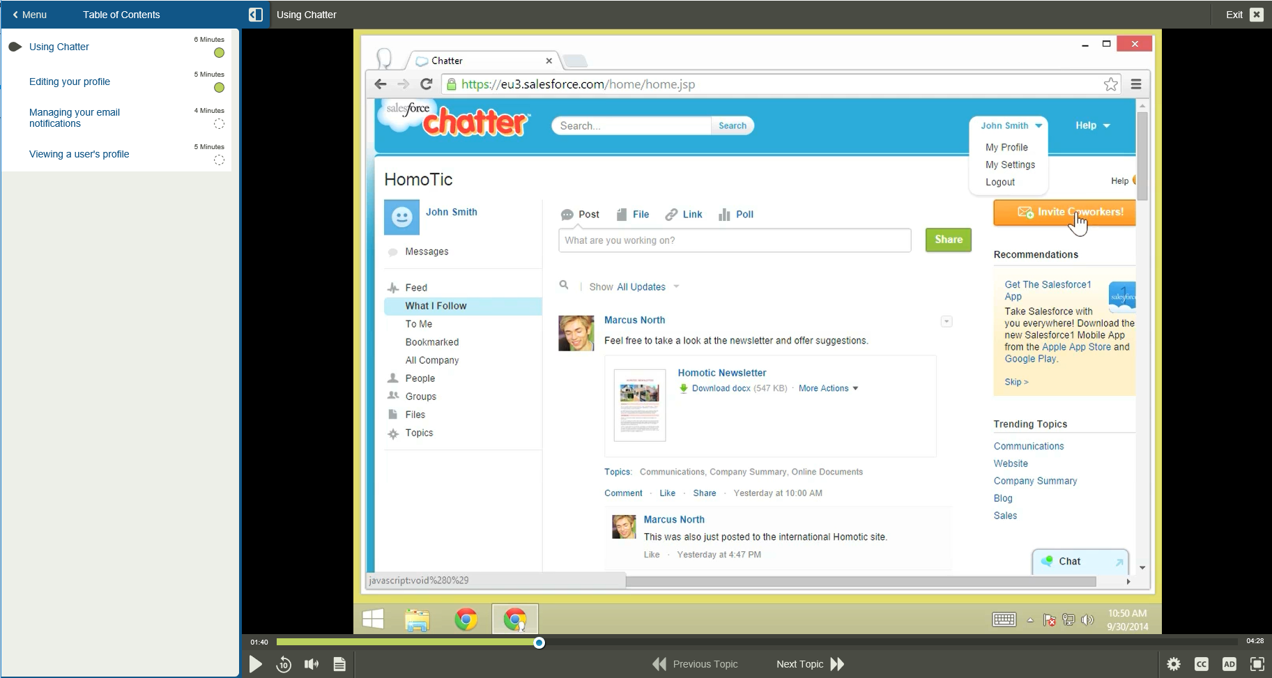 101637.Fundamentals of Salesforce Chatter 1