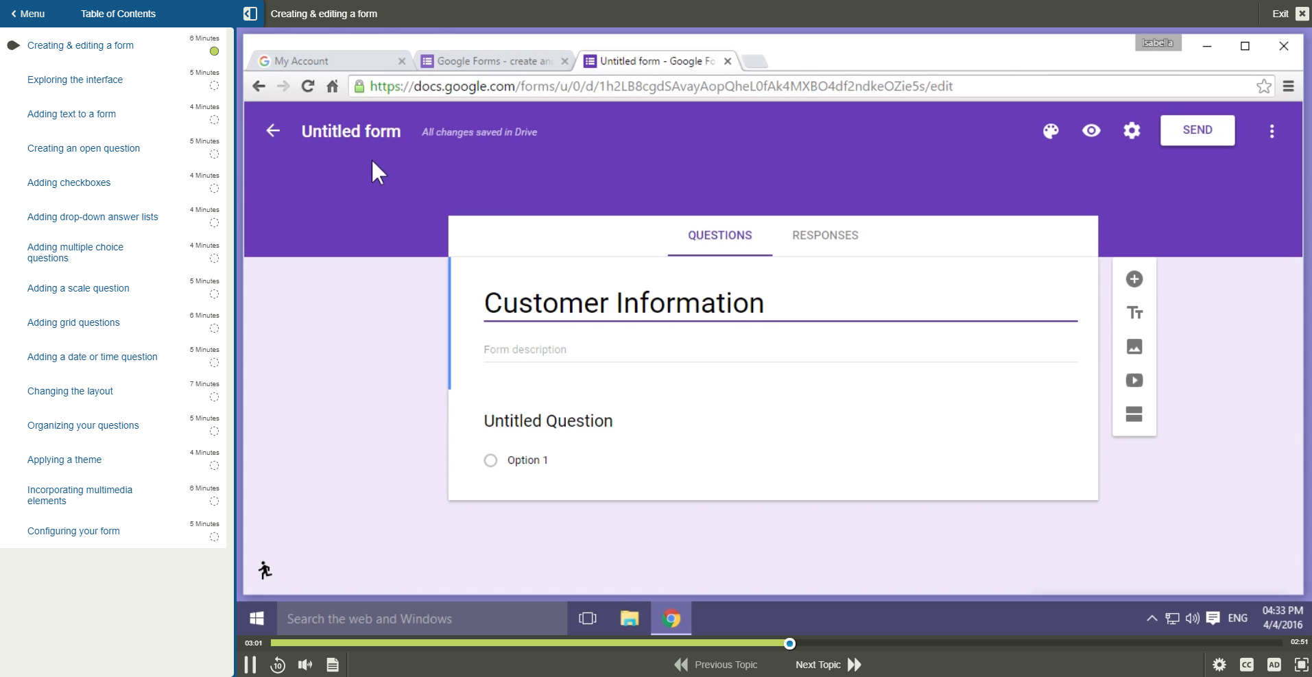 Using Google Forms-1