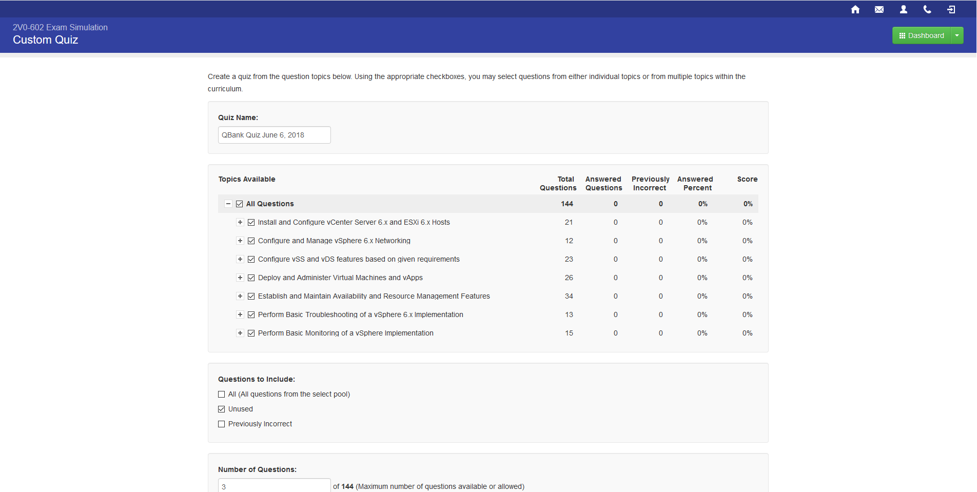 101754 Proefexamen 2V0-602 Vmware vSphere 6.5 Foundations 1