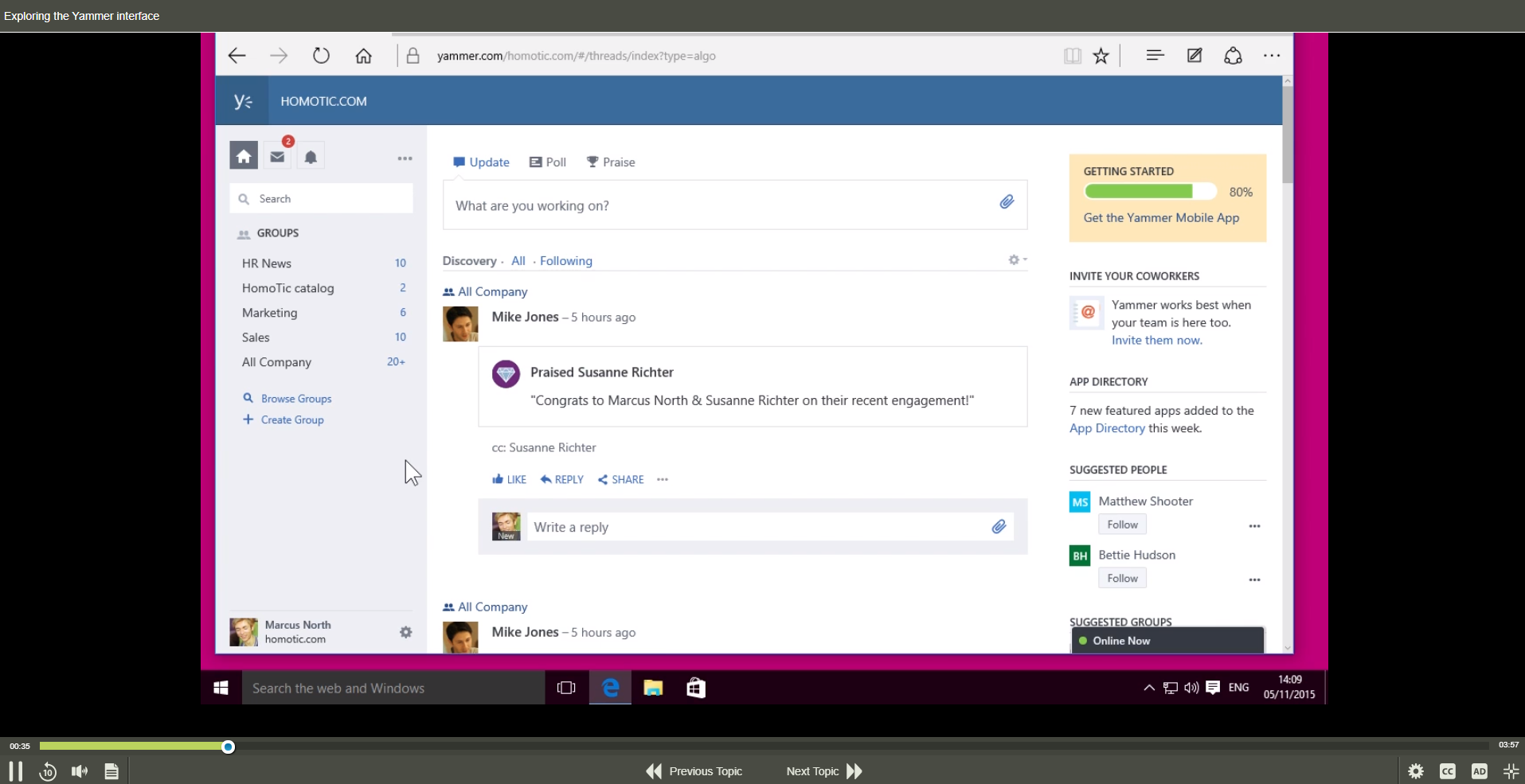 Using Office 365 Yammer-1