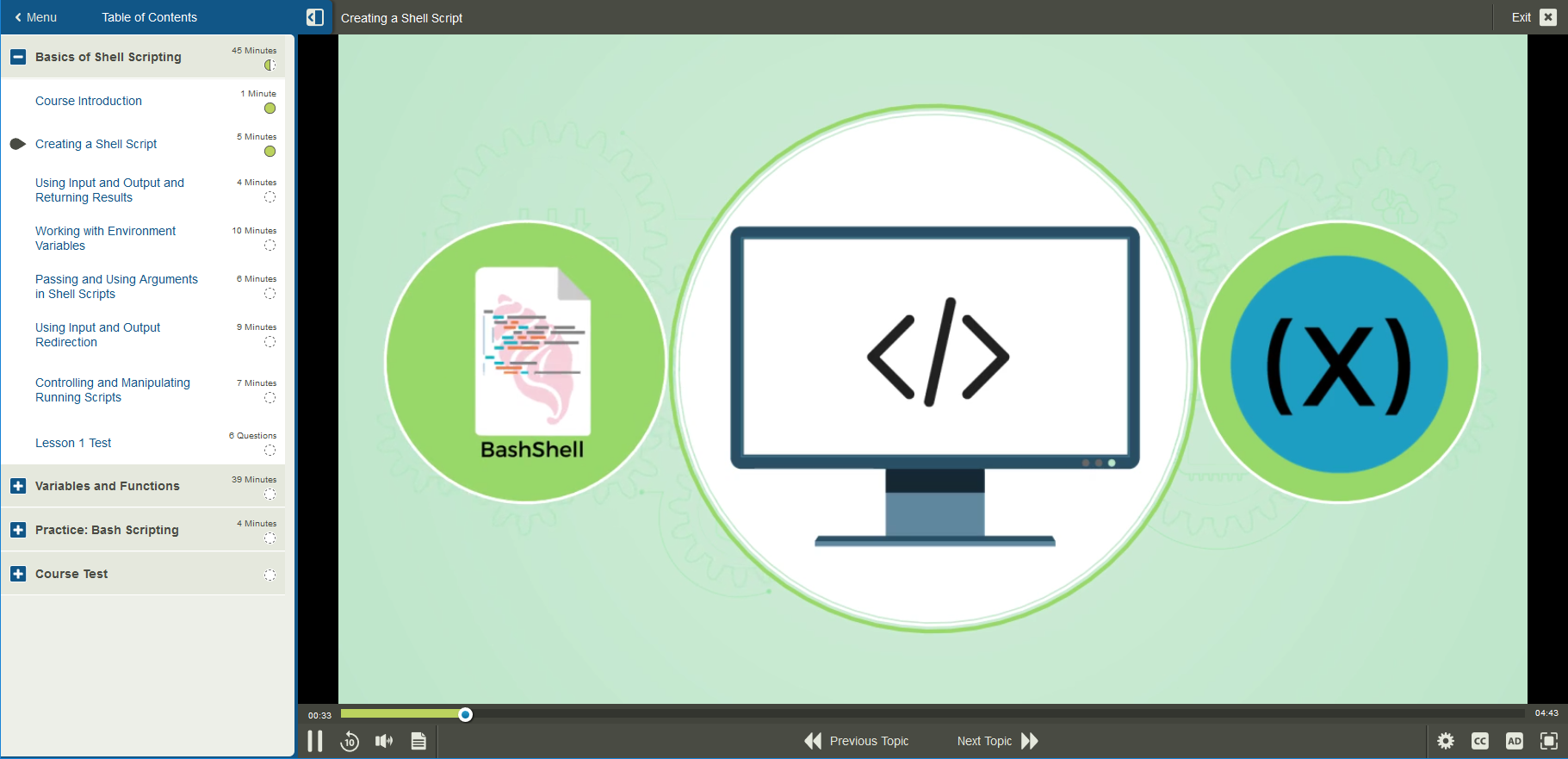 101751 Essentials of Shell Scripting 1