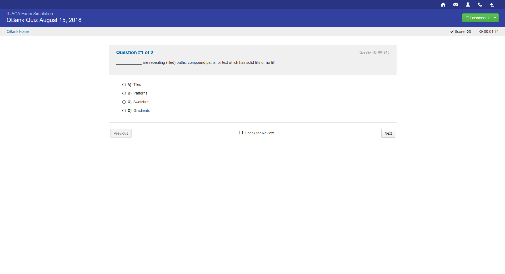 101687 Proefexamen IL-ACA Adobe Certified Associate 1