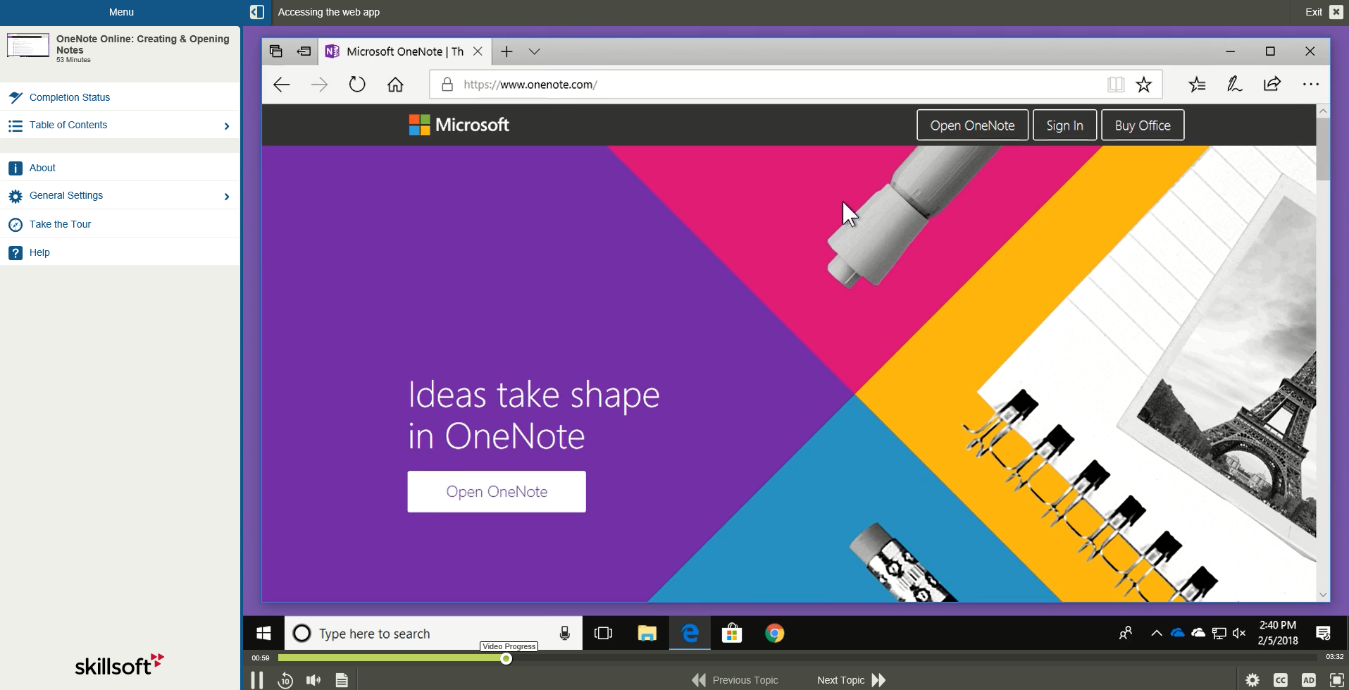 Fundamentals of Microsoft Office 365 OneNote Online -1