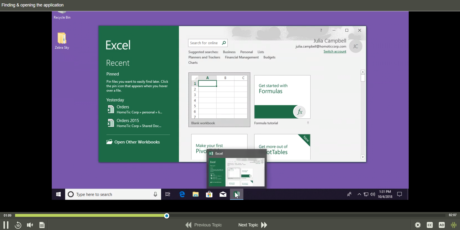 Excel 2019 for Windows -1