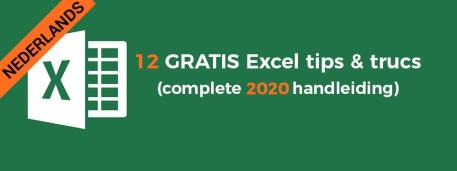 12 GRATIS Excel tips en trucs die uitzonderlijk goed werken (complete handleiding)